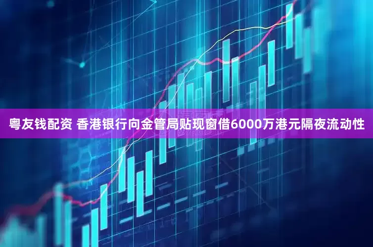 粤友钱配资 香港银行向金管局贴现窗借6000万港元隔夜流动性